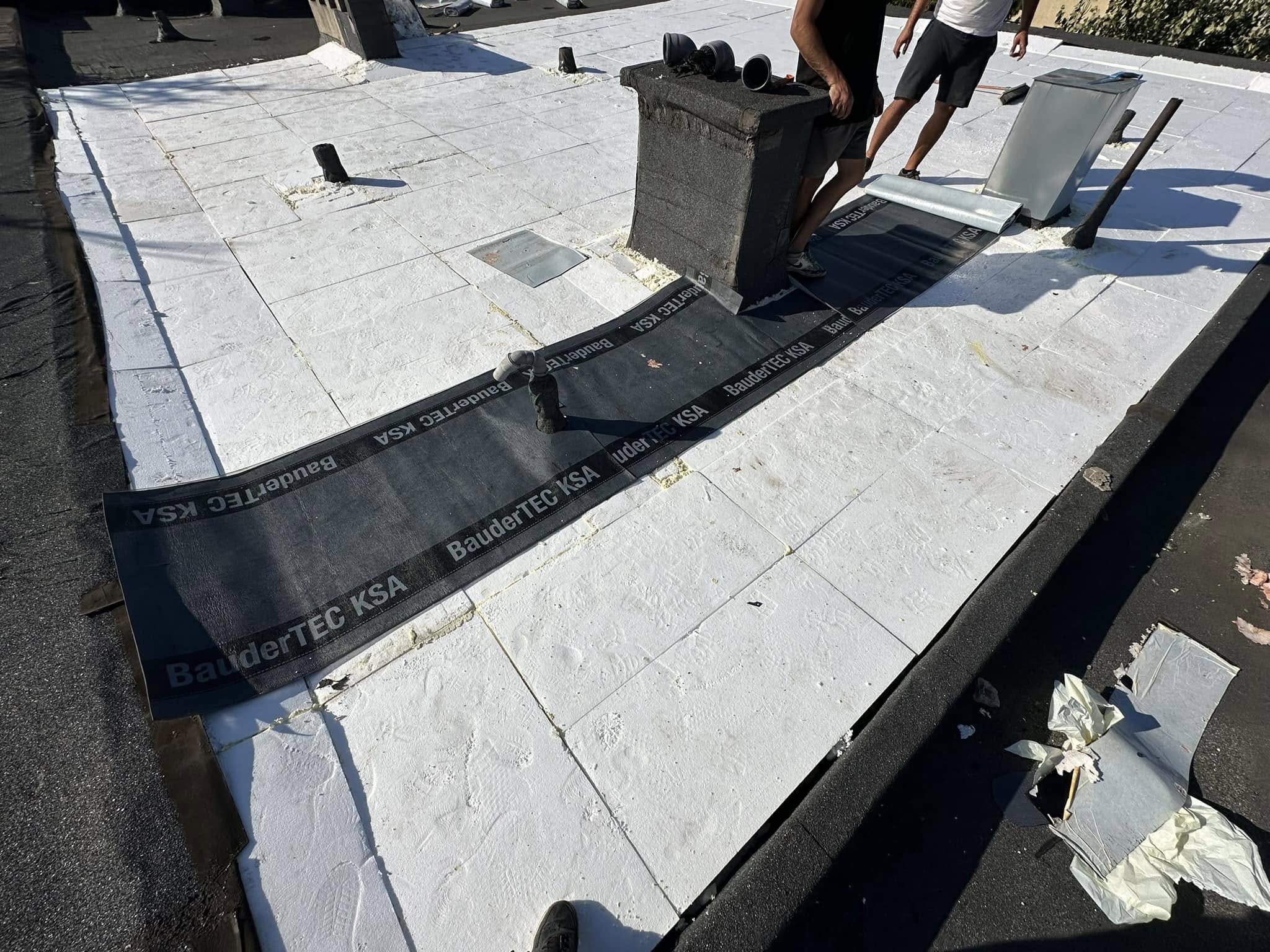 Terasă necirculabilă — hidroizolație cu membrană bituminoasă
